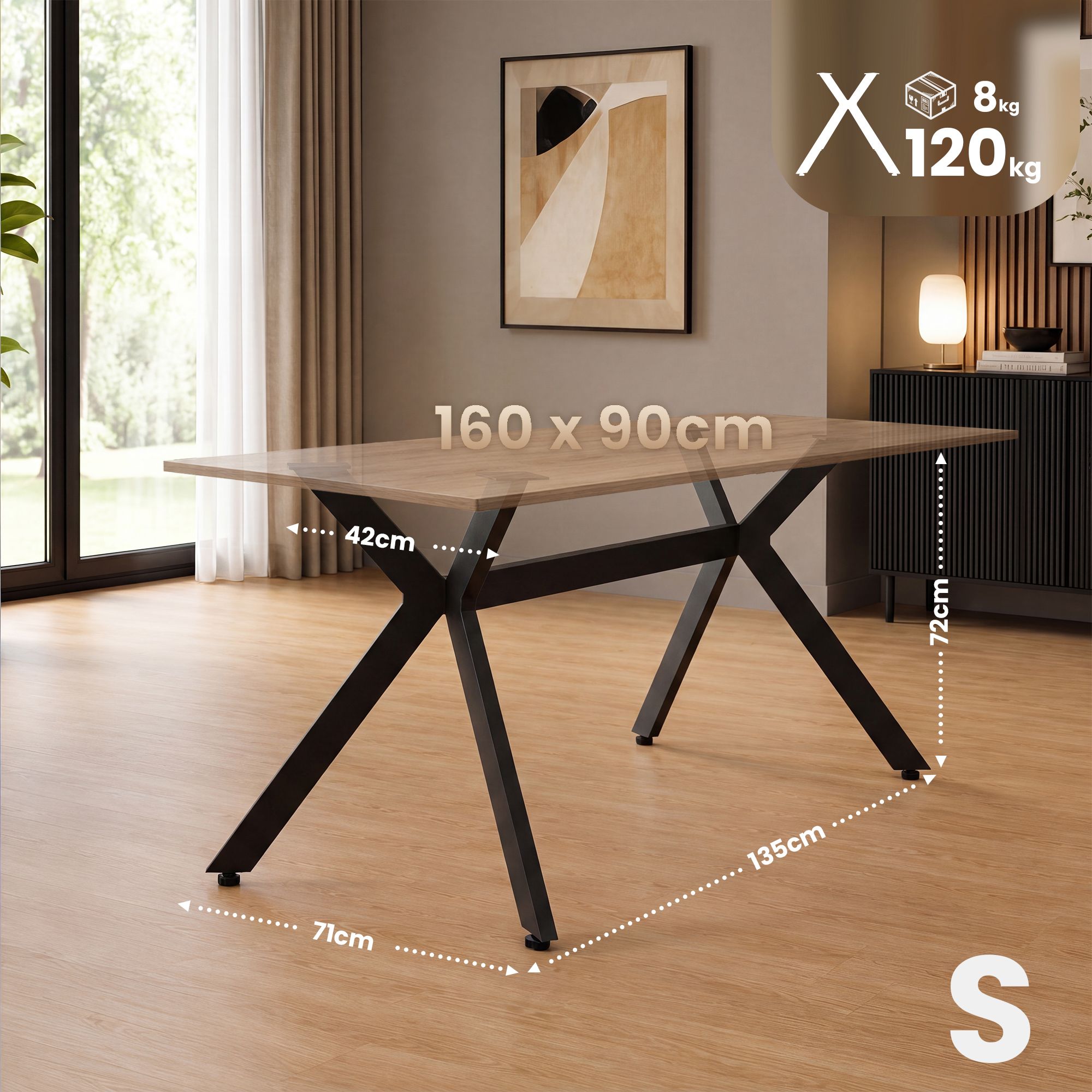 Patas de mesa Cascada negro