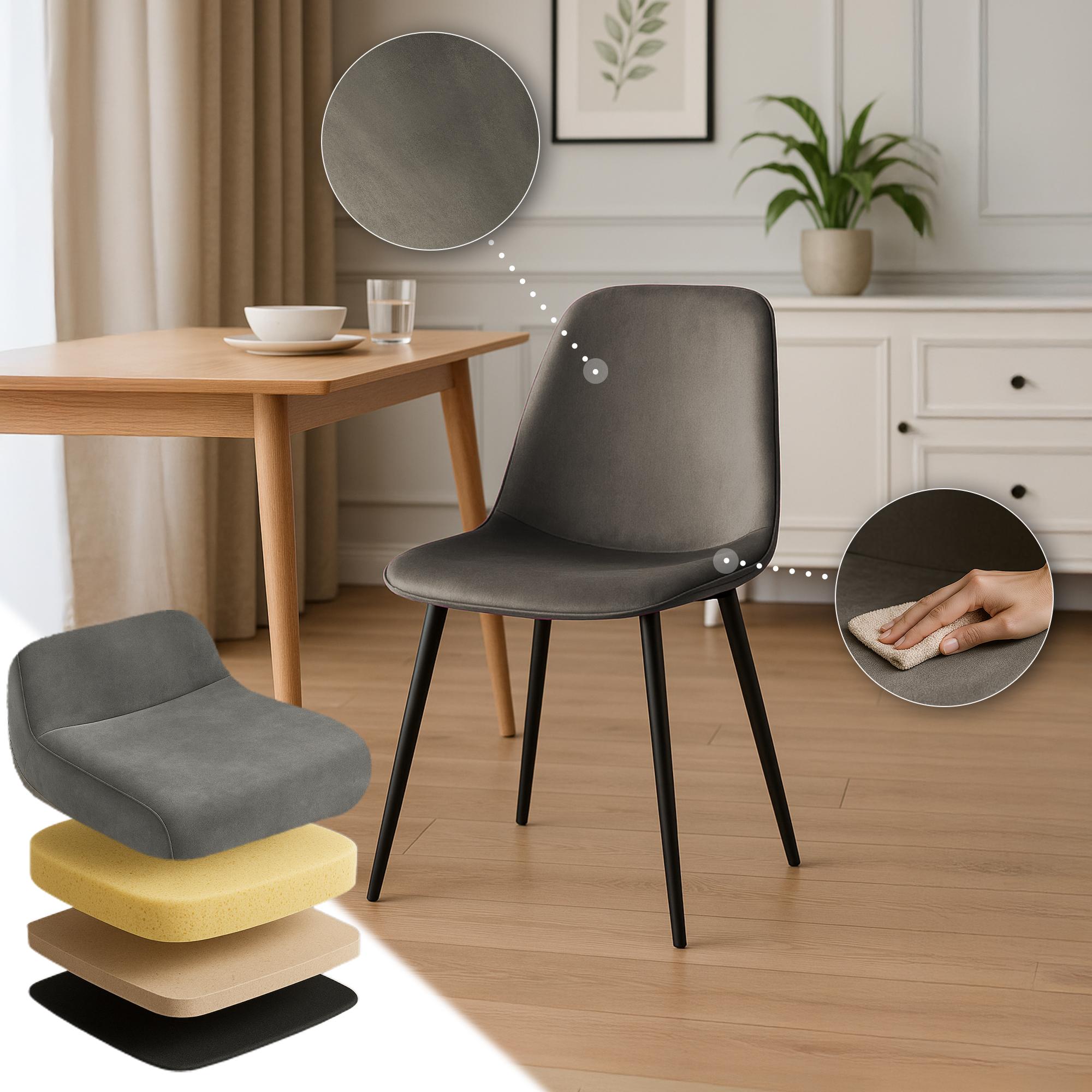 Set de 4 sillas de comedor Maryam