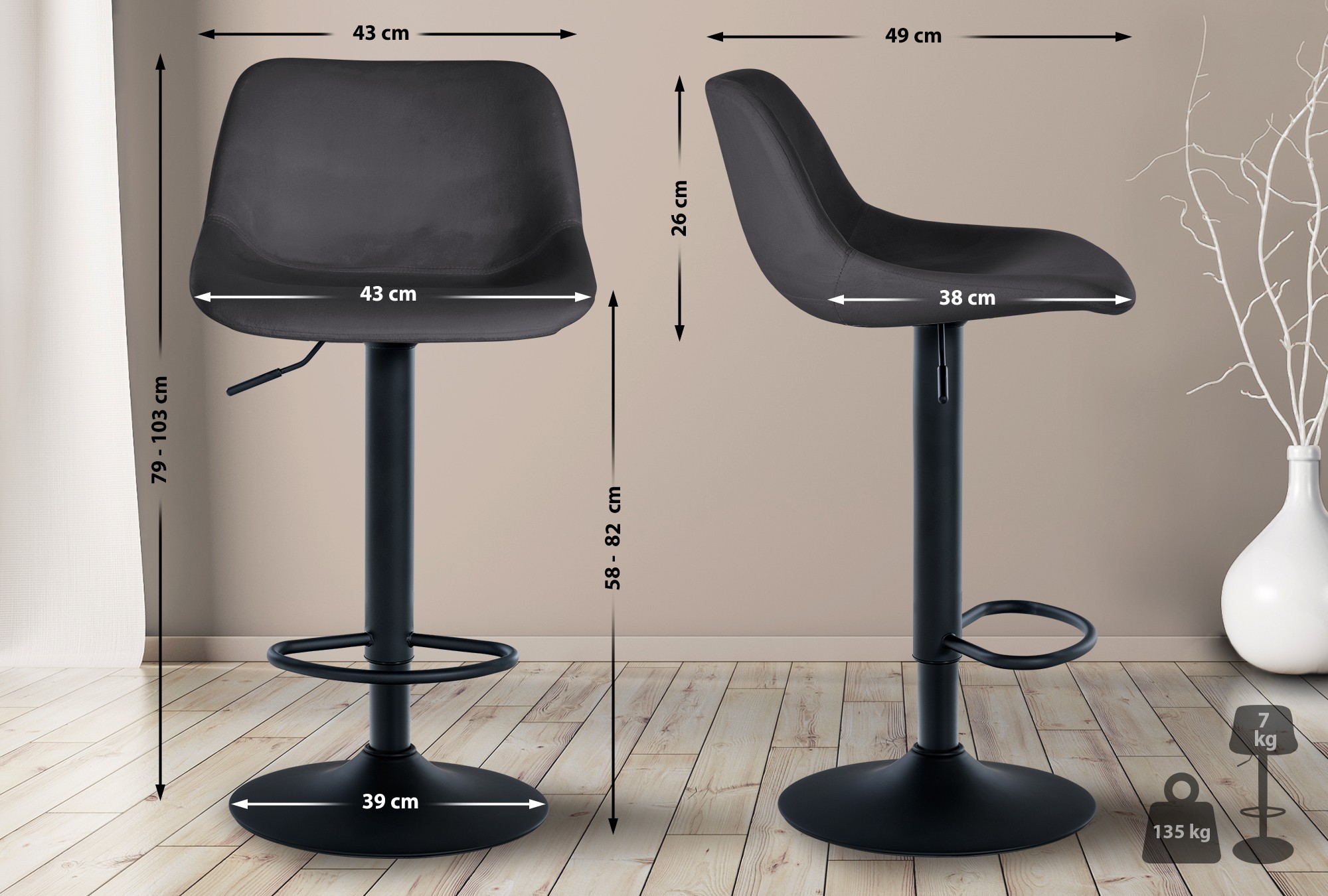 Taburete de bar Loft