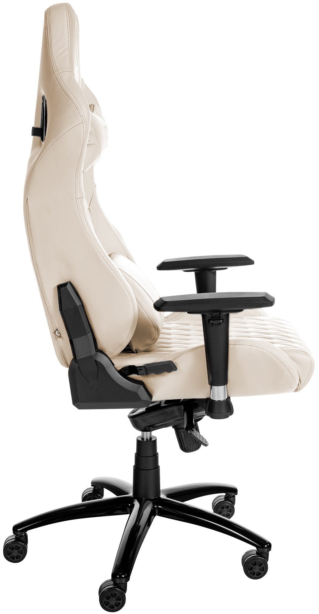 Silla de oficina Keren tapizada en piel genuina