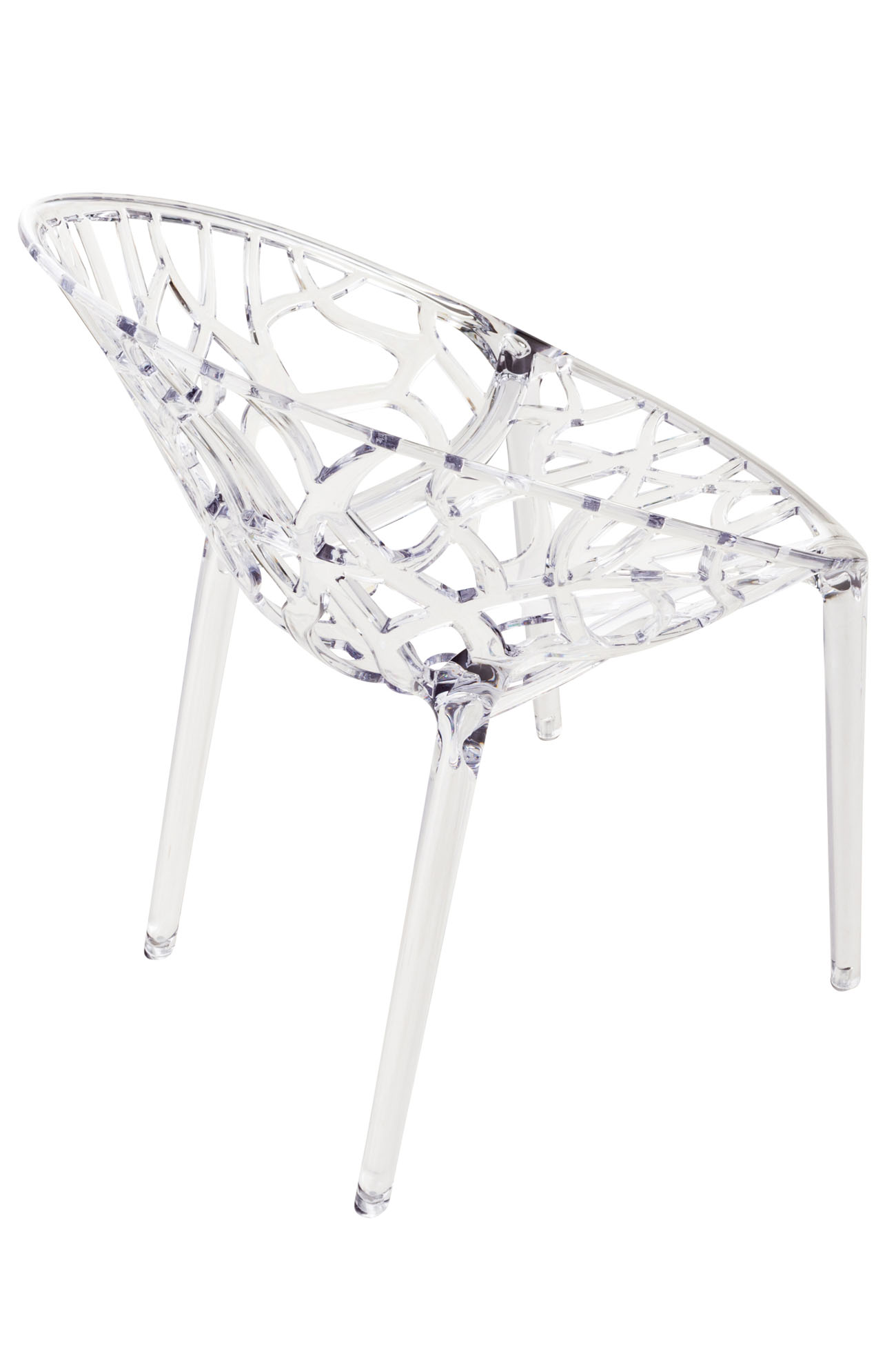 Juego de 2 sillas de cristal