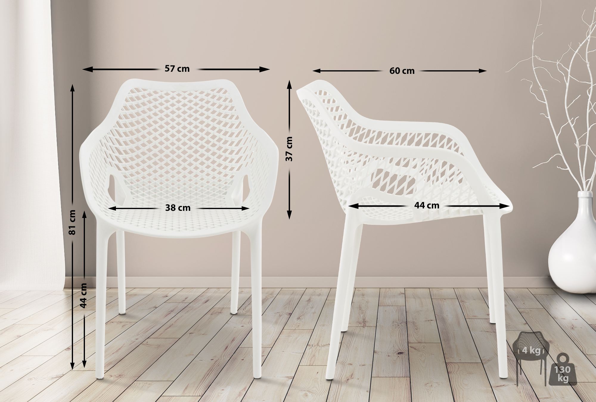 Set de 2 Sillas Air XL
