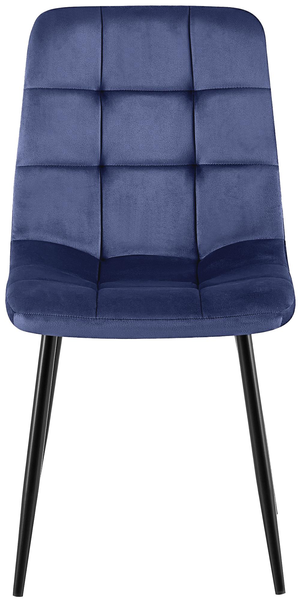 Silla de comedor Antibes tapizada en terciopelo