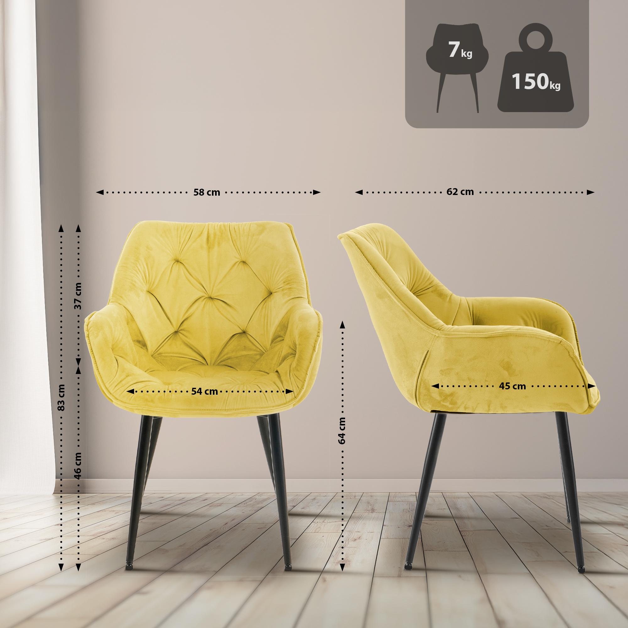 Silla Tanna en terciopelo