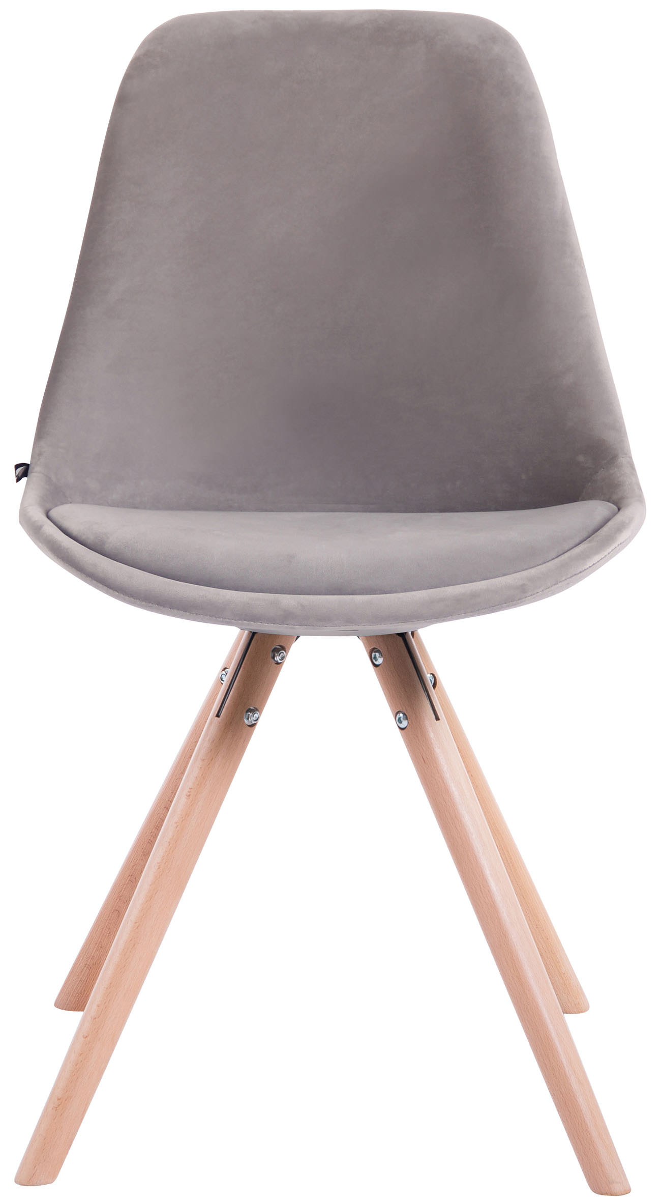 Set de 4 sillas de comedor Toulouse Rund en terciopelo