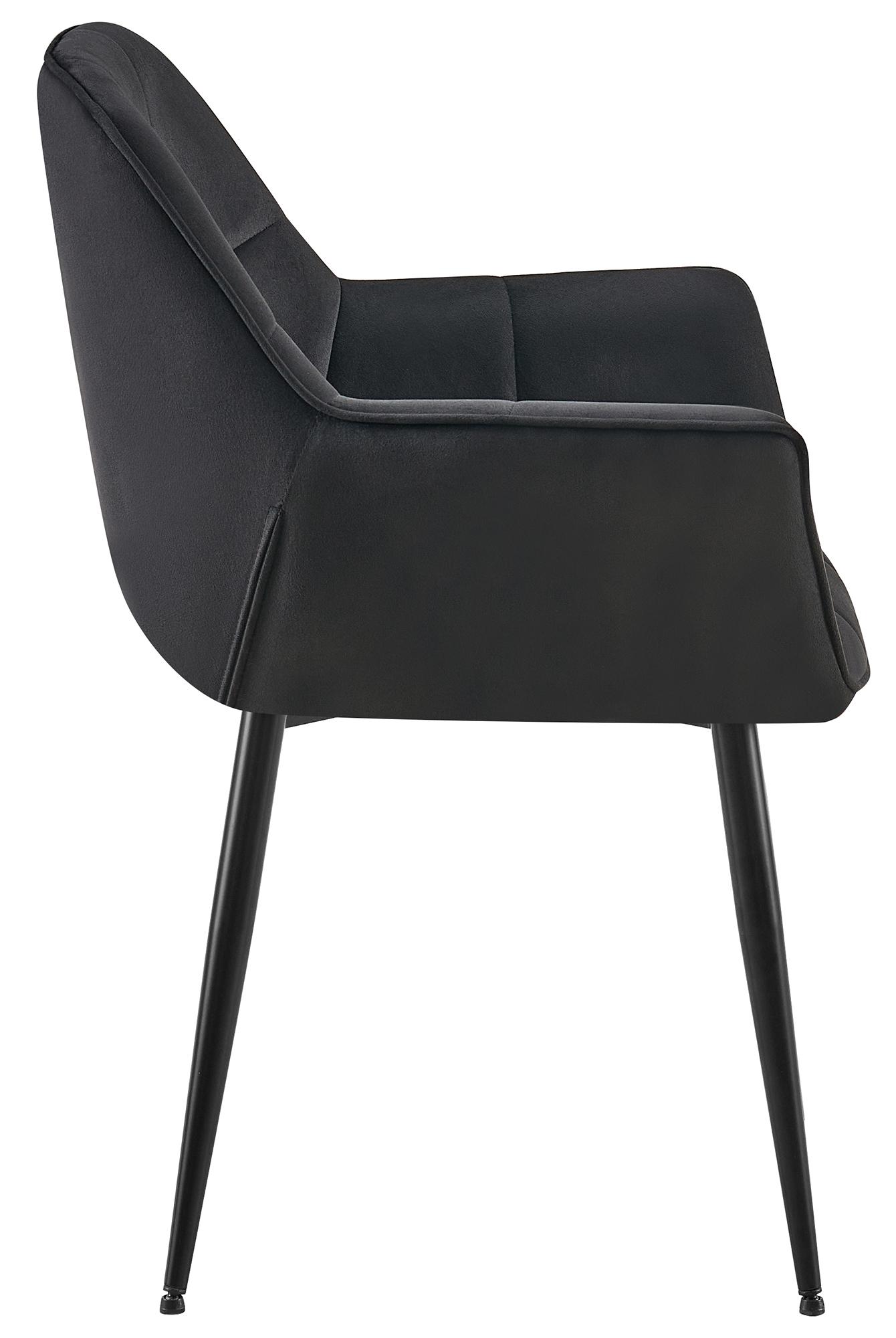 Silla de comedor Roseville en terciopelo