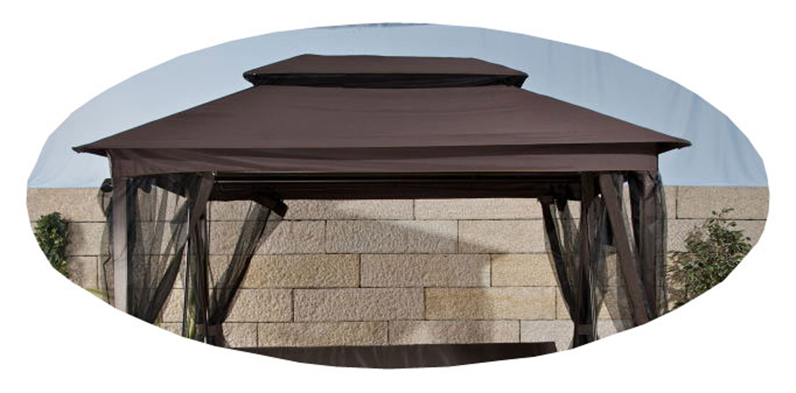 Toldo de tela para columpio Kenia