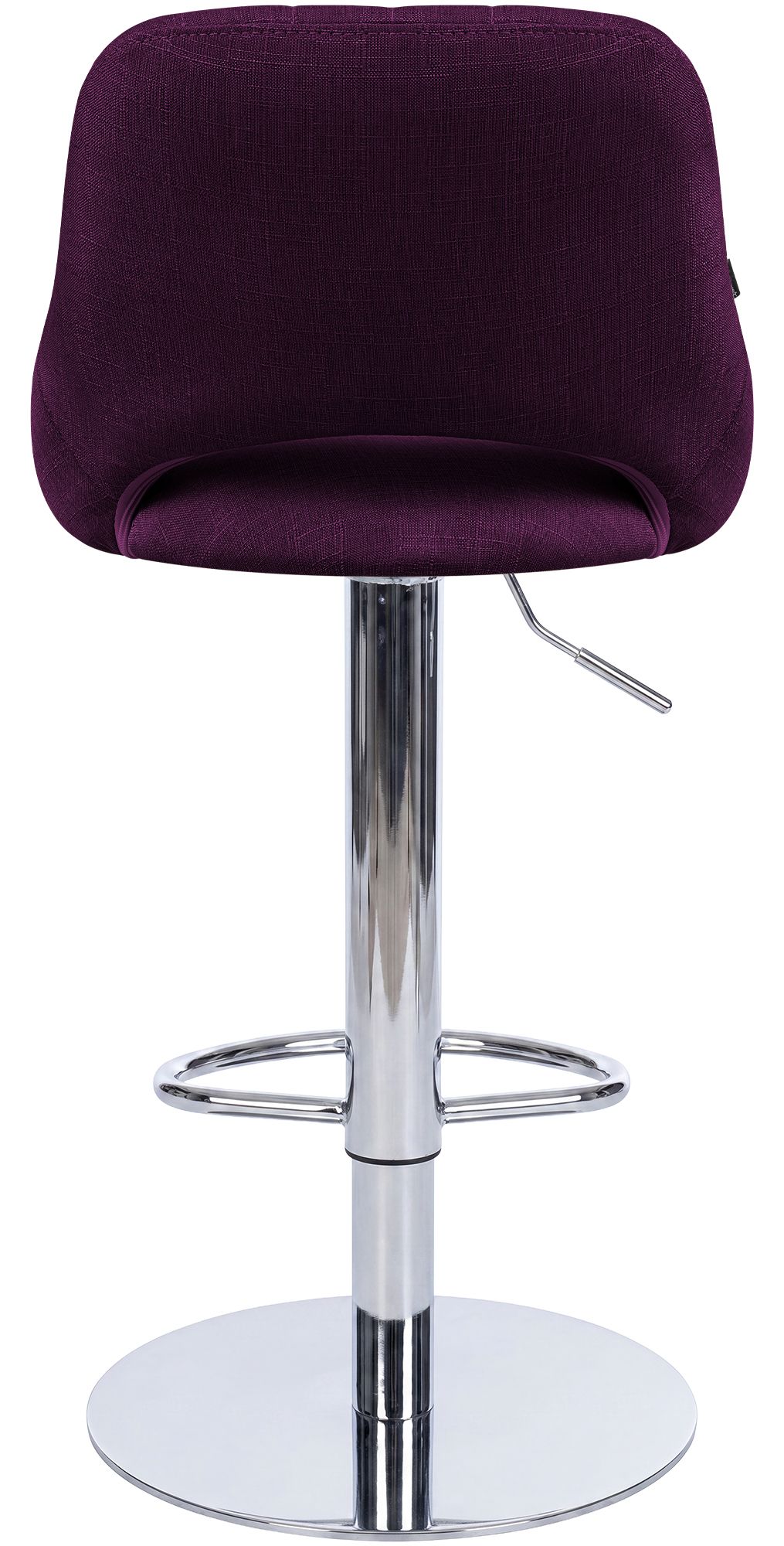 Taburete de bar Milet con estructura resistente cromada