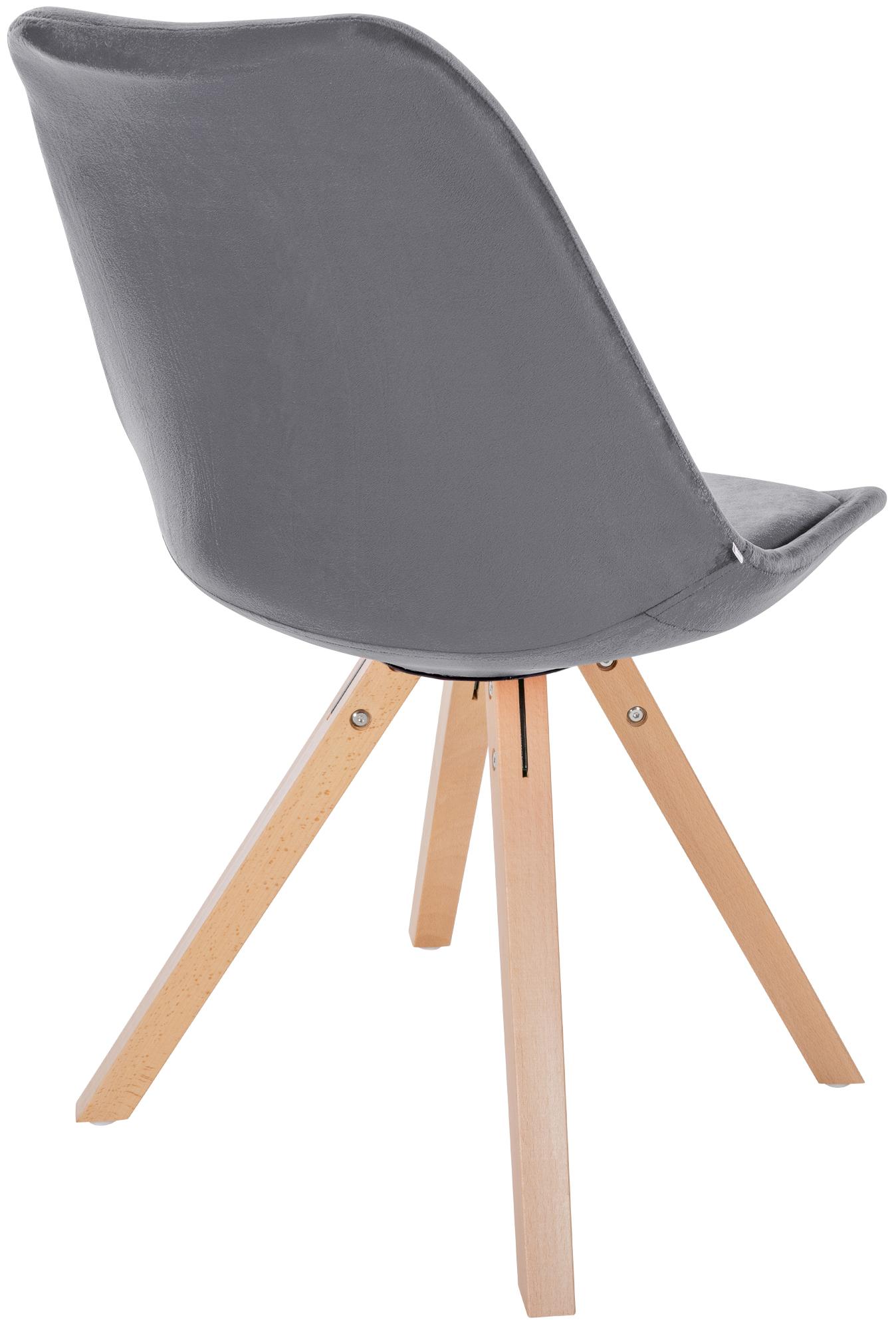 Silla de salón Sofia tapizada en terciopelo