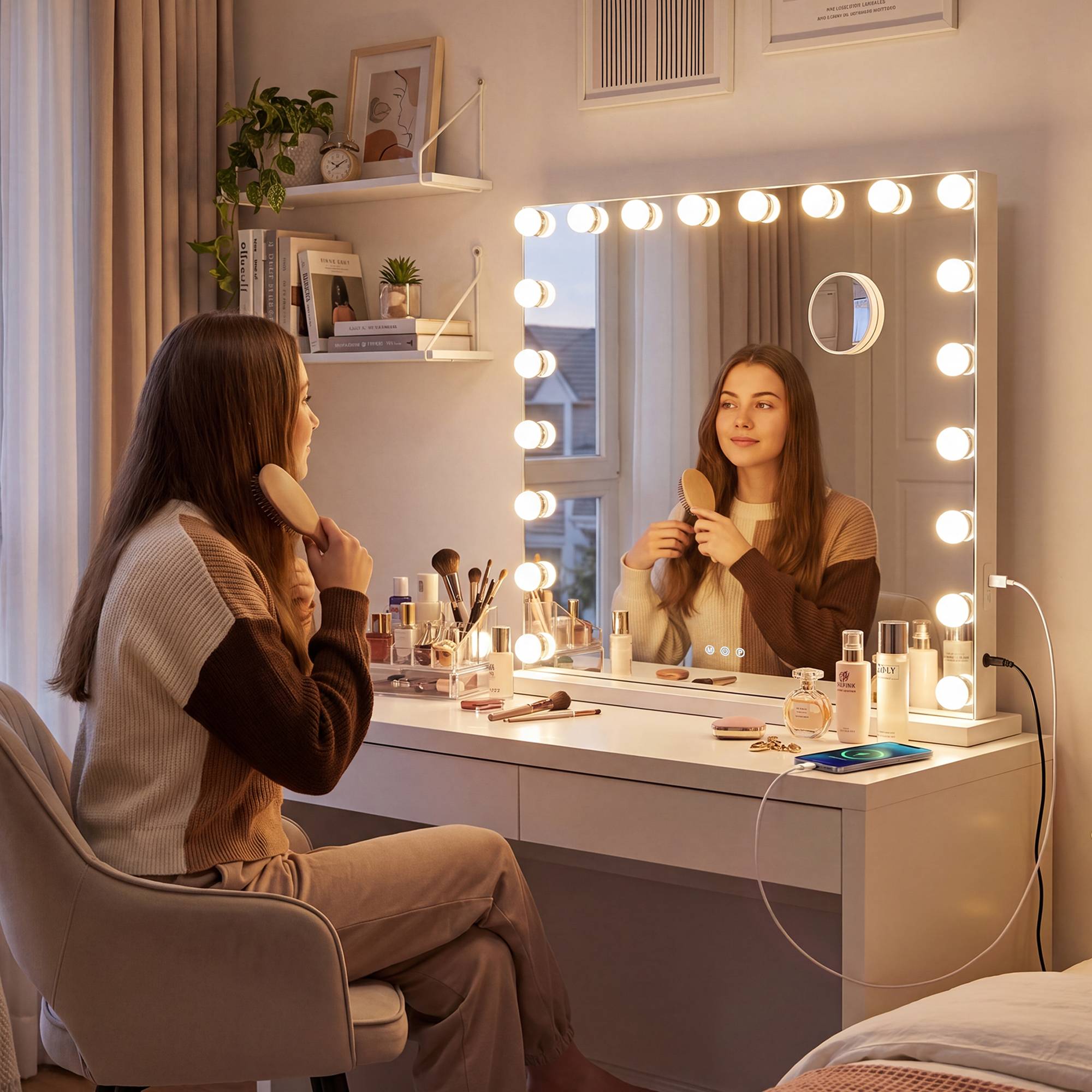 Espejo de Maquillaje Norlina con Bluetooth