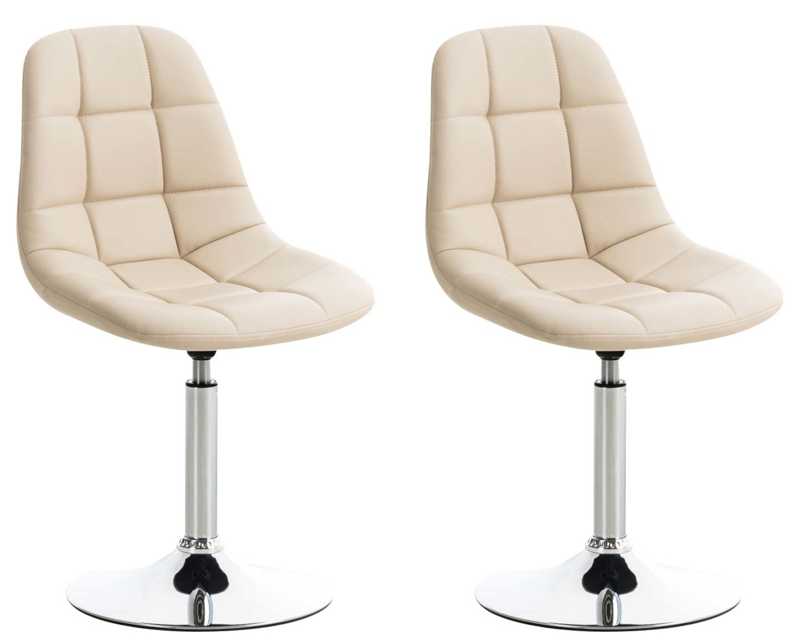 Set de 2 sillas Lounge Emil en polipiel