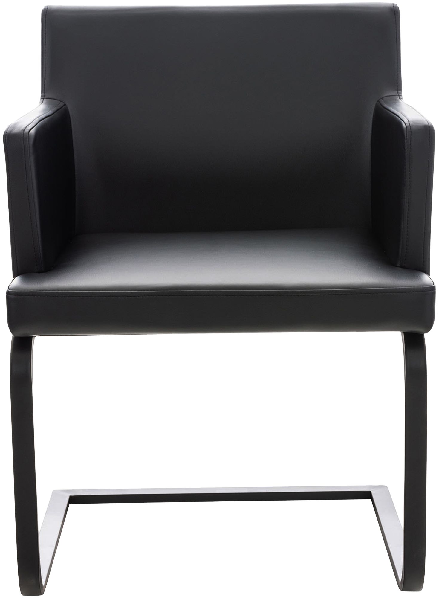 Silla de comedor Zavor en cuero sintético: diseño moderno y fácil de limpiar, ideal para cualquier hogar