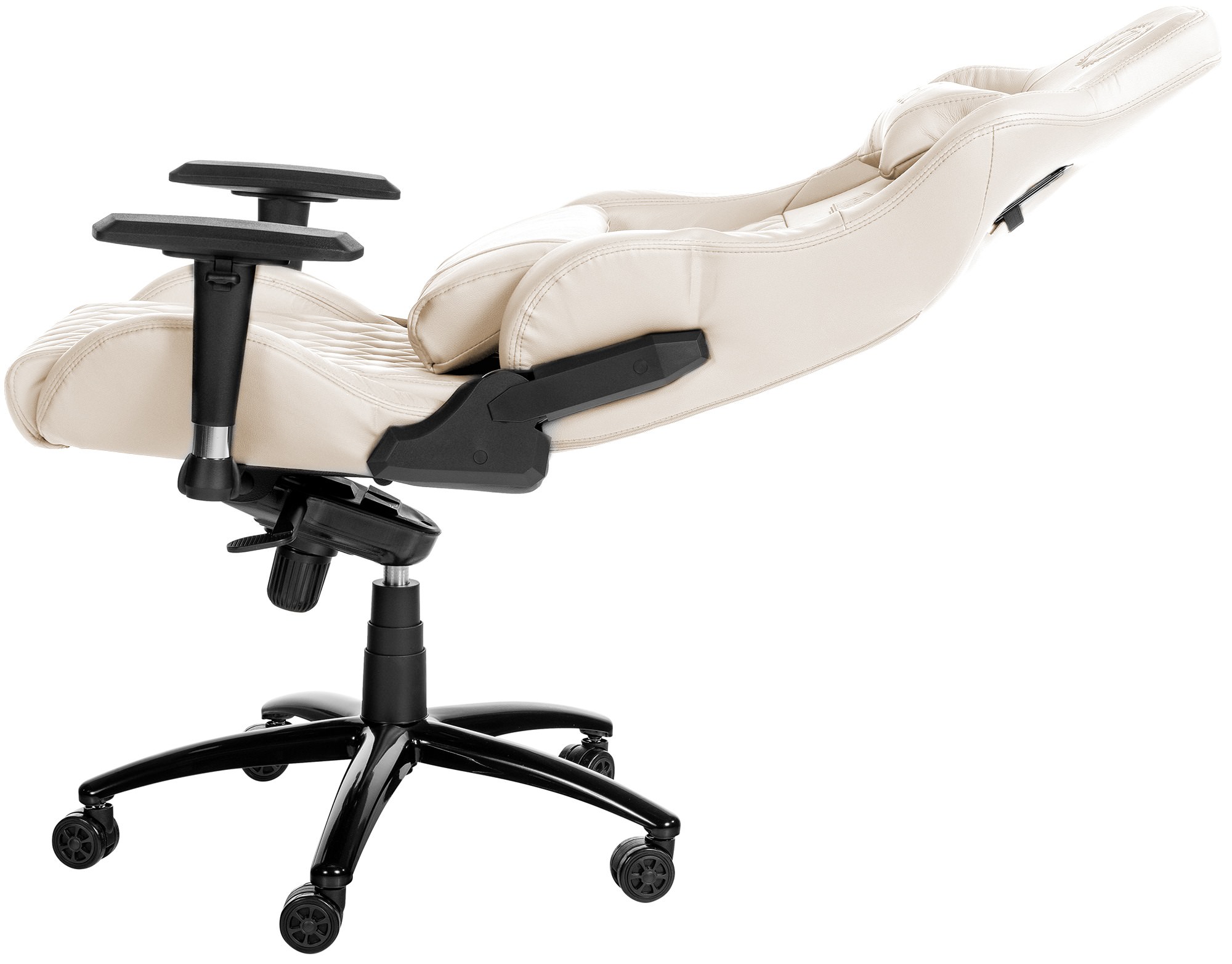 Silla de oficina Keren tapizada en piel genuina