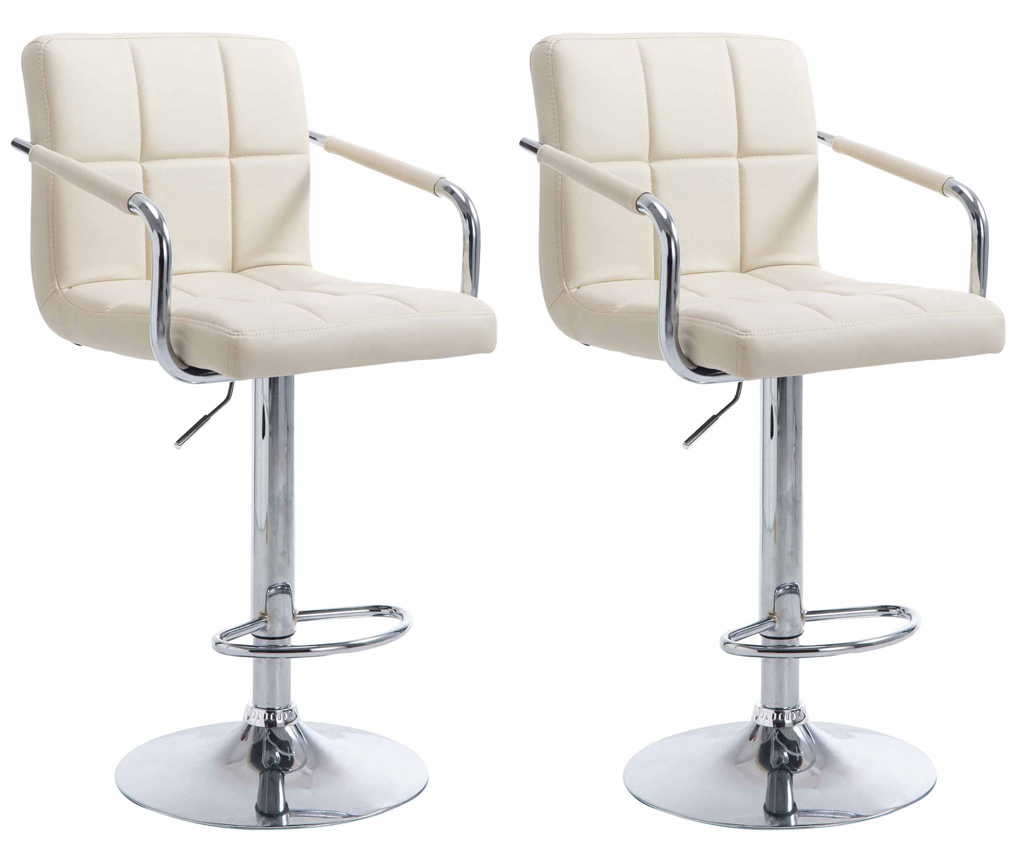 Set De 2 Taburetes Lucy V2 En Simil Cuero