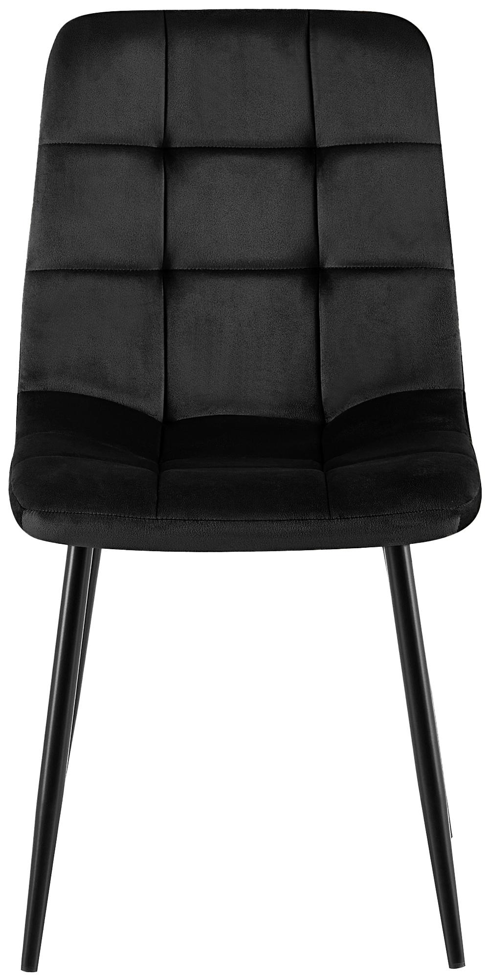 Silla de comedor Antibes tapizada en terciopelo