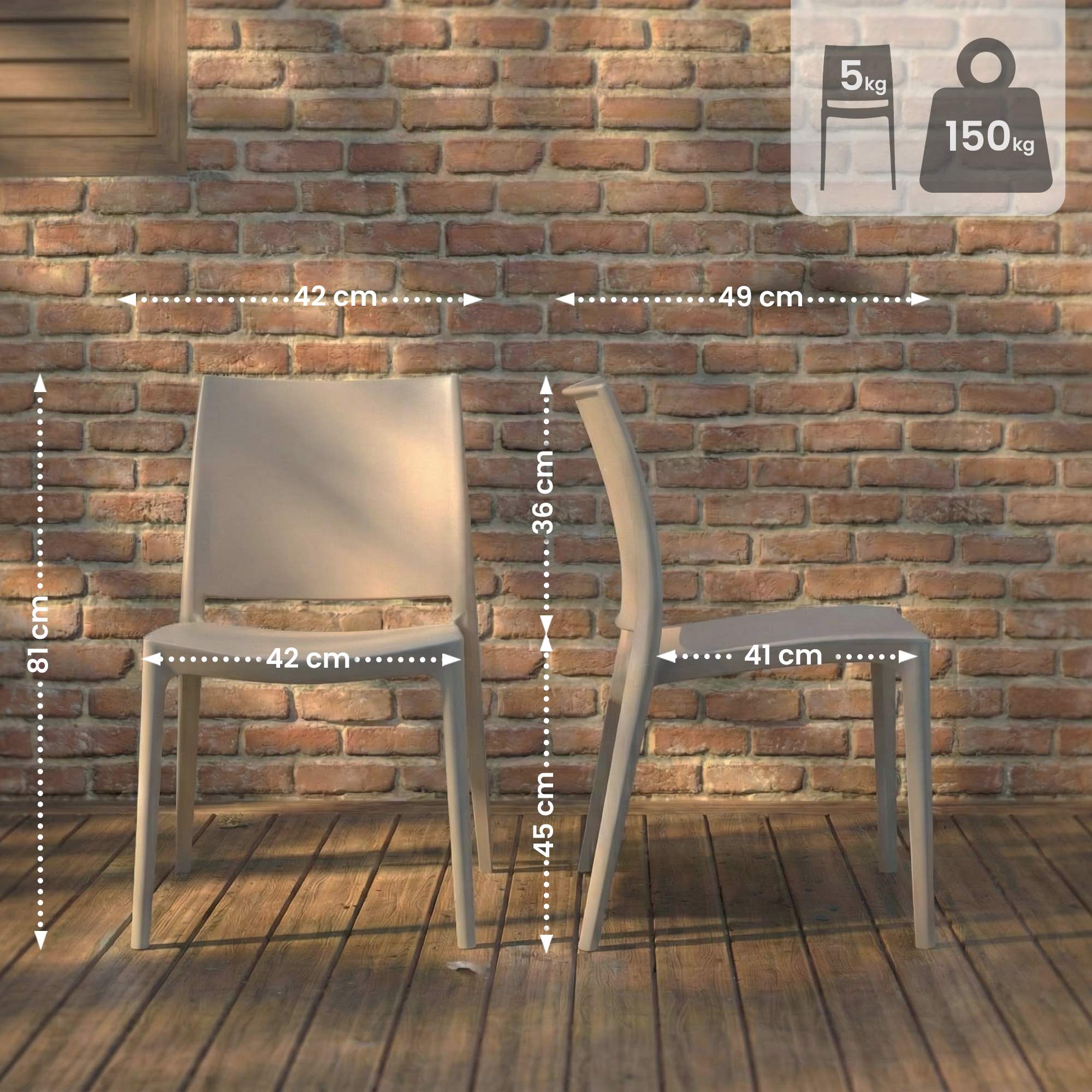 Silla de jardin Meton