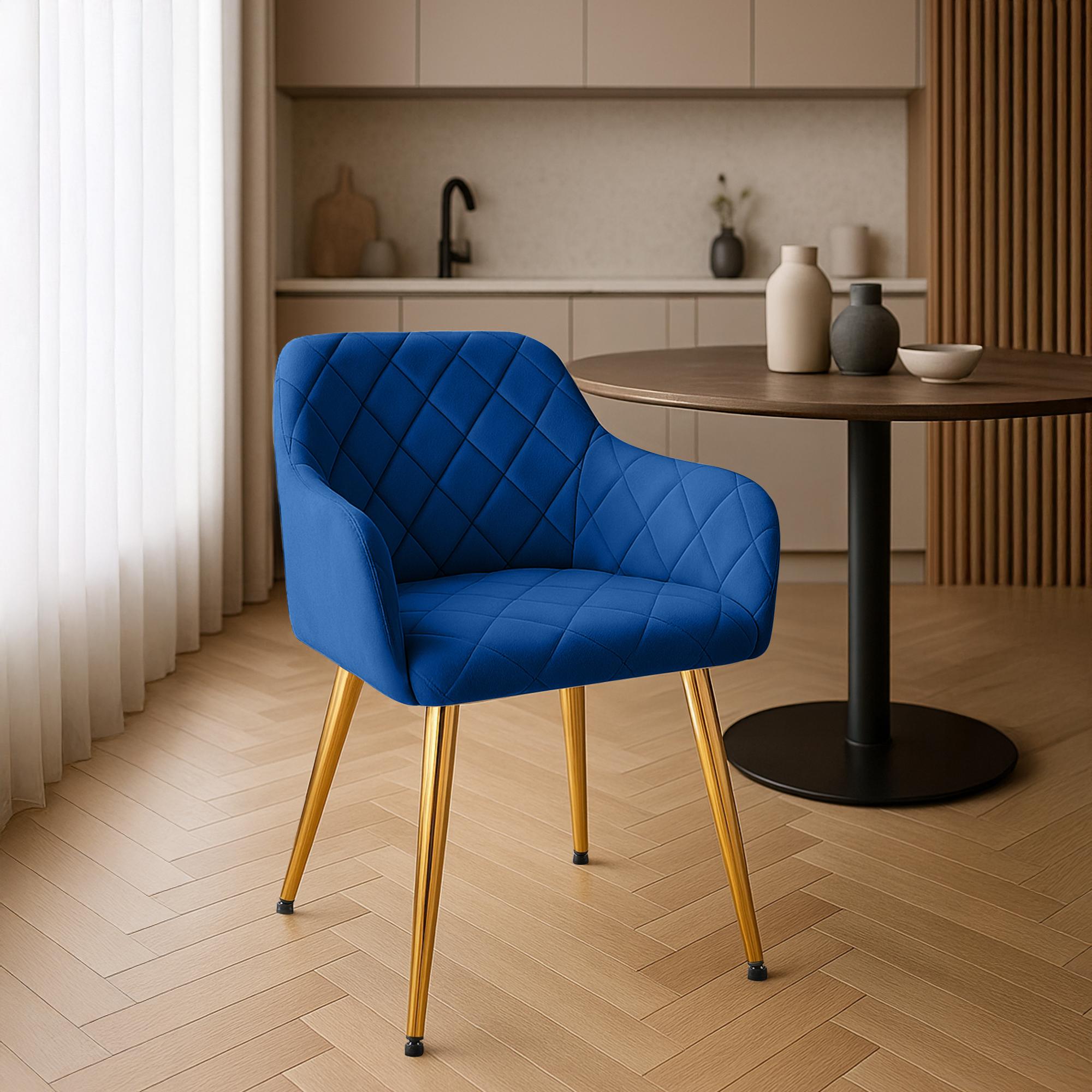 Silla de comedor Monett terciopelo