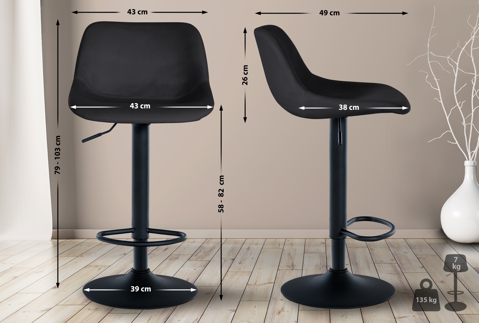 Taburete de bar Loft