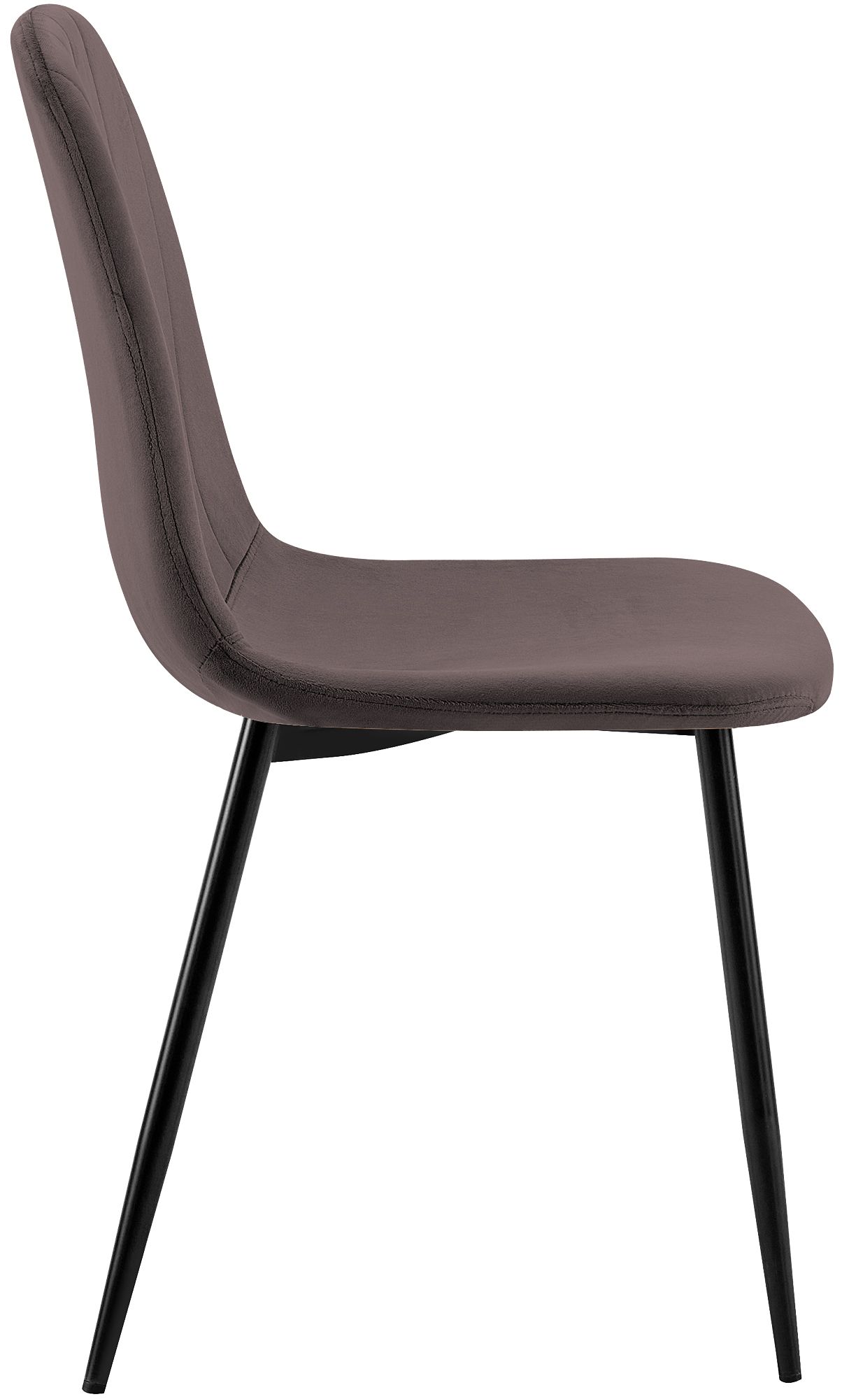 Juego de 4 sillas de comedor Baxter de terciopelo