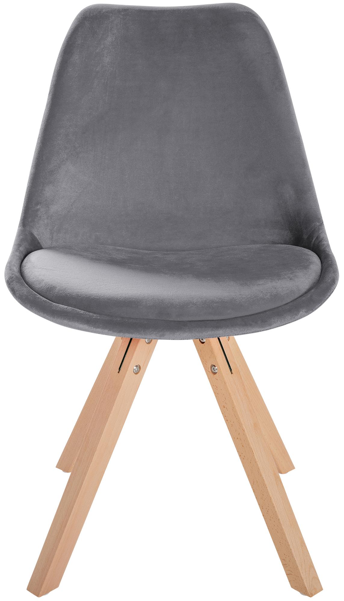 Silla de salón Sofia tapizada en terciopelo