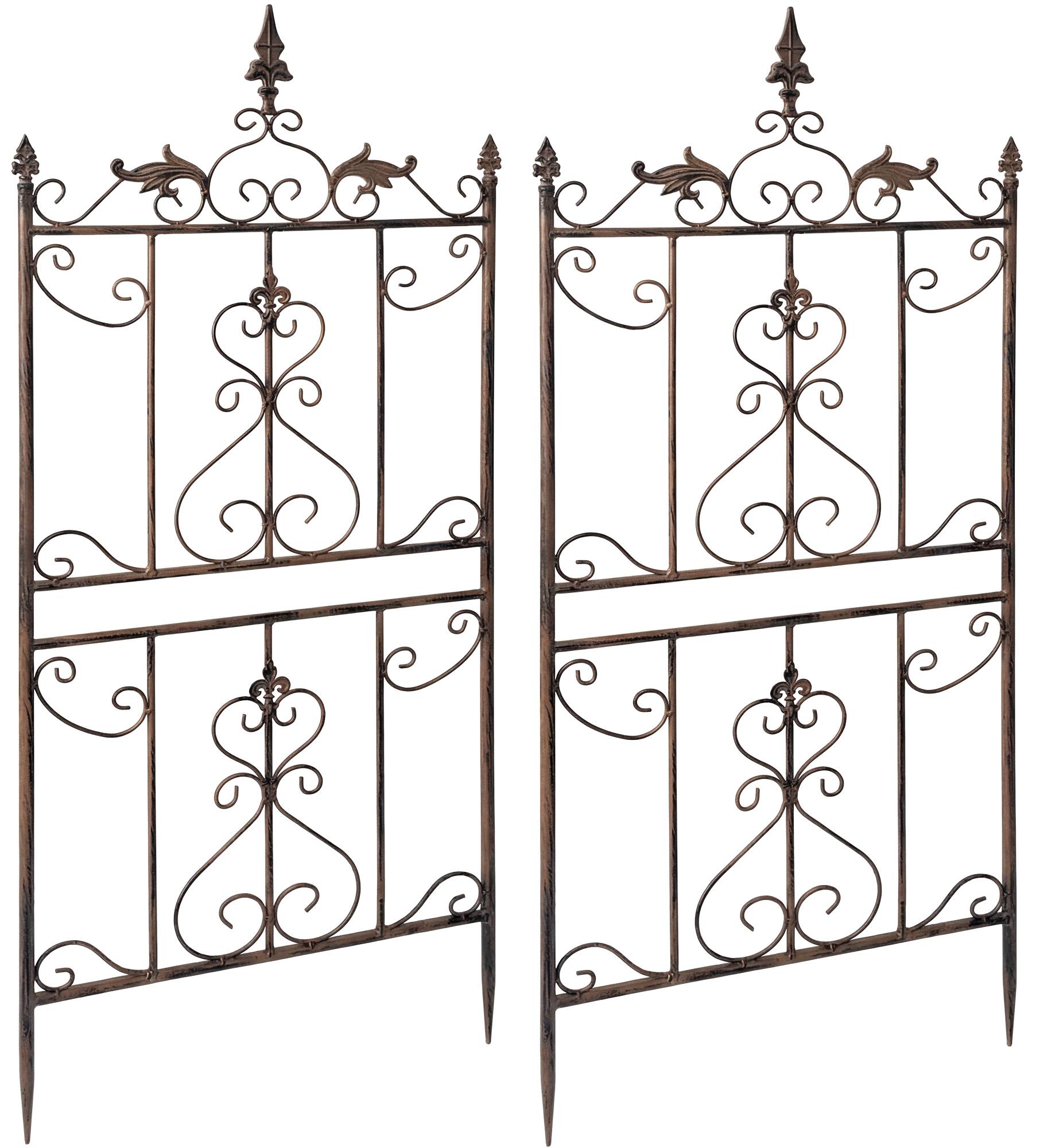 Set de 2 Celosías Myrte | Espaldera Decorativa de Metal para Plantas