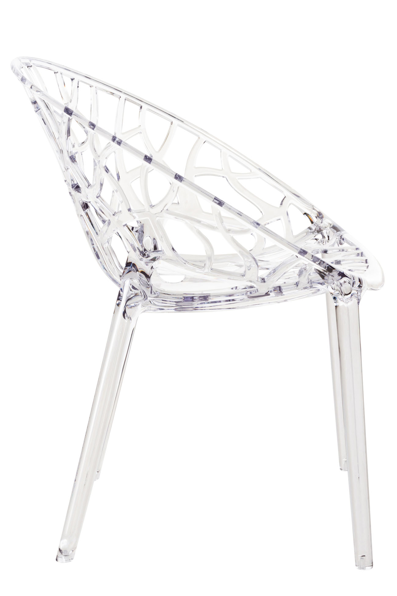 Juego de 2 sillas de cristal