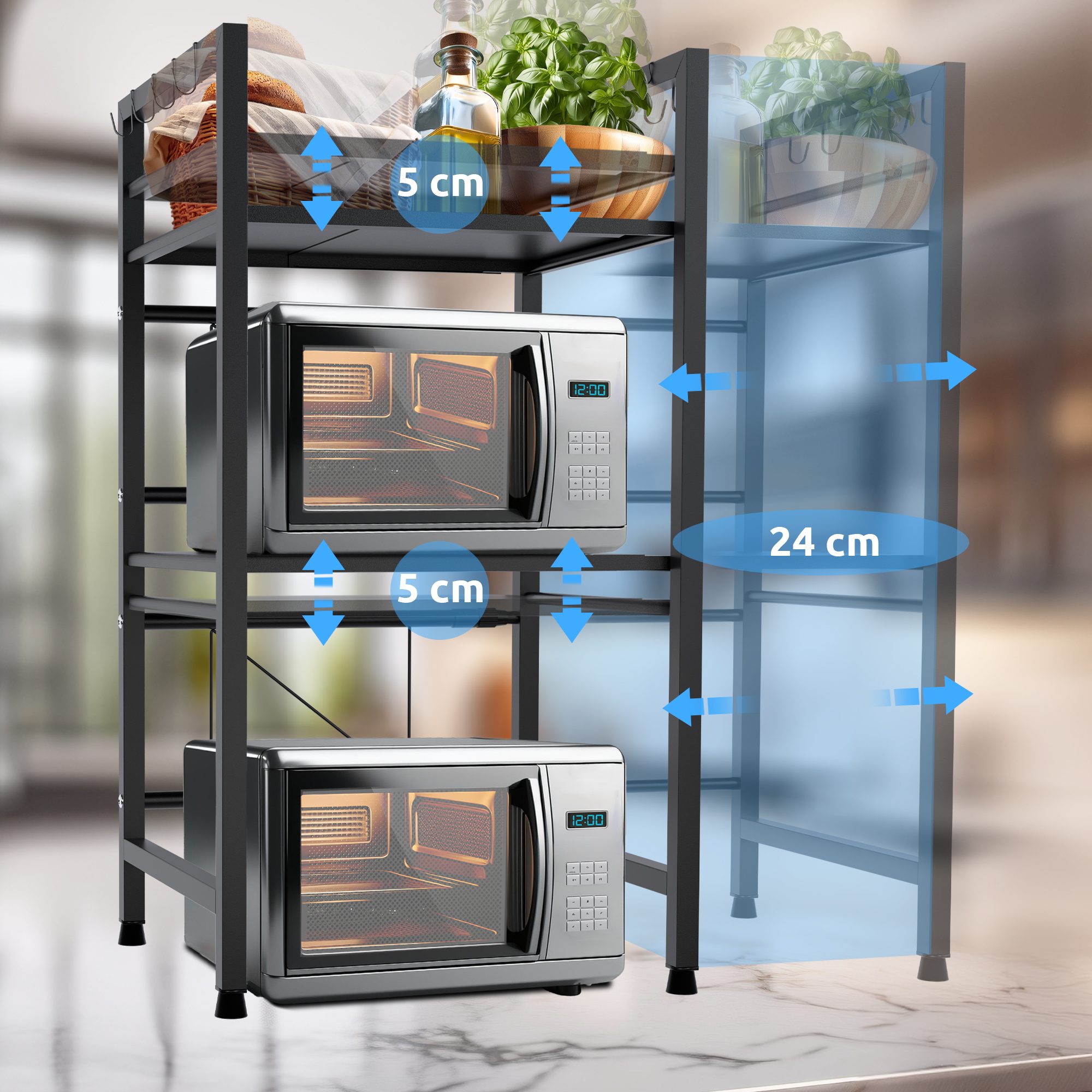 Estante Marana para microondas