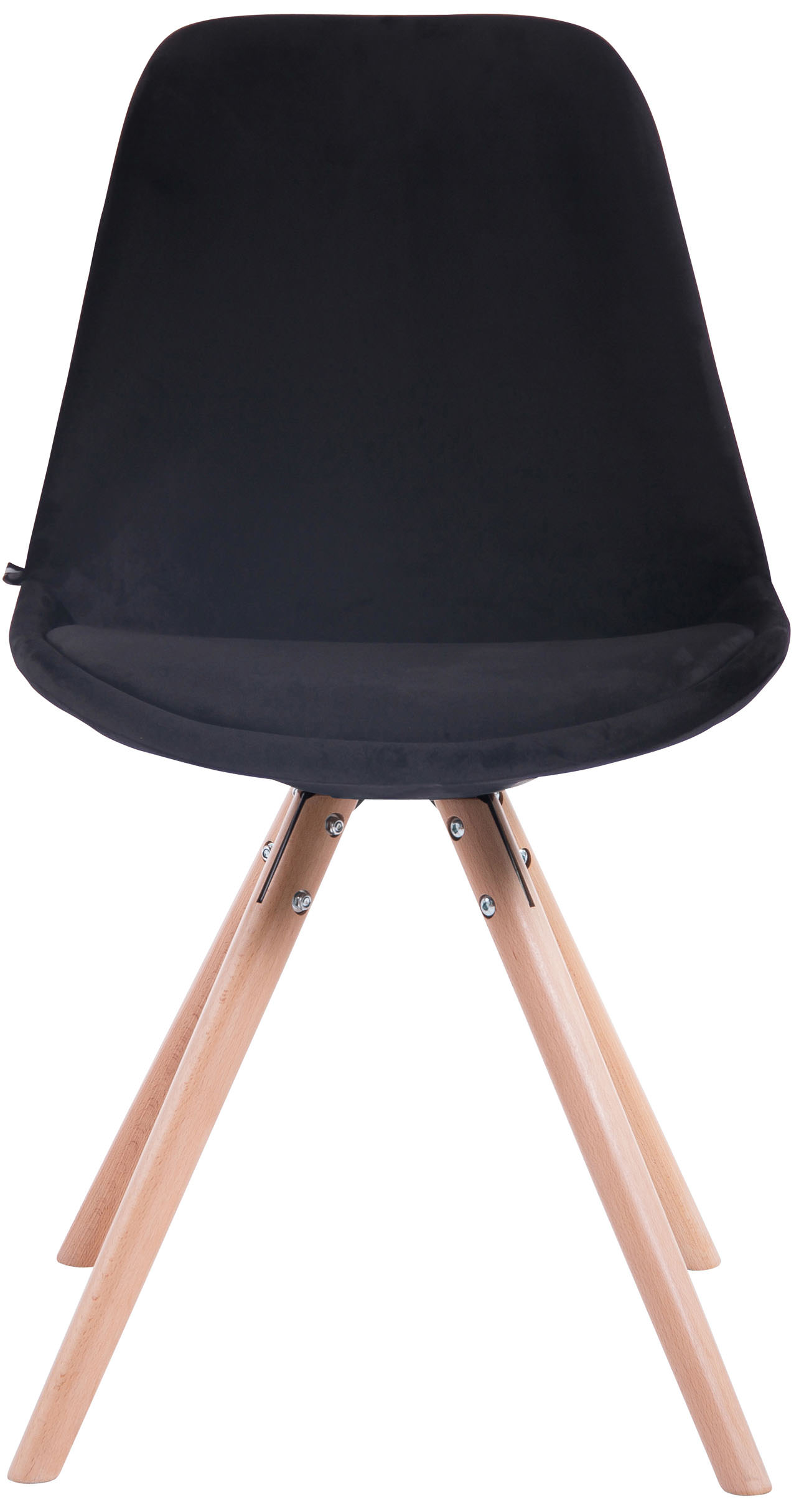 Set de 4 sillas de comedor Toulouse Rund en terciopelo