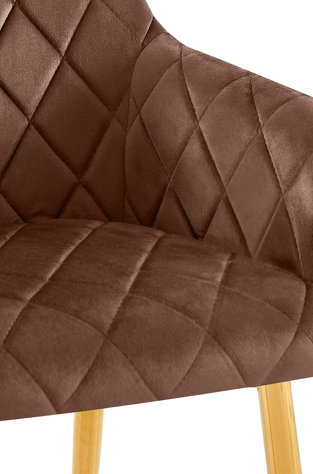 Silla de comedor Monett terciopelo