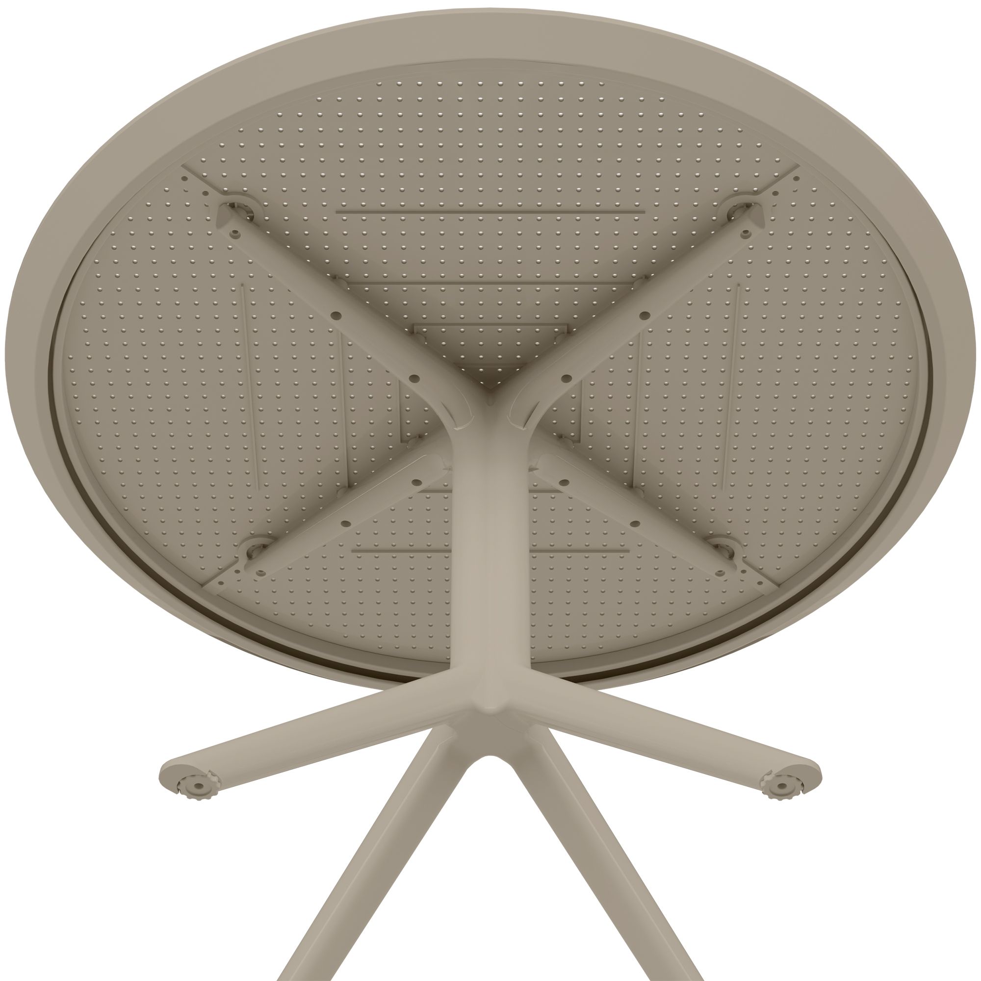 Mesa Redonda Sky para Jardín y Terraza, Diametro 105 cm - Diseño Moderno Exterior