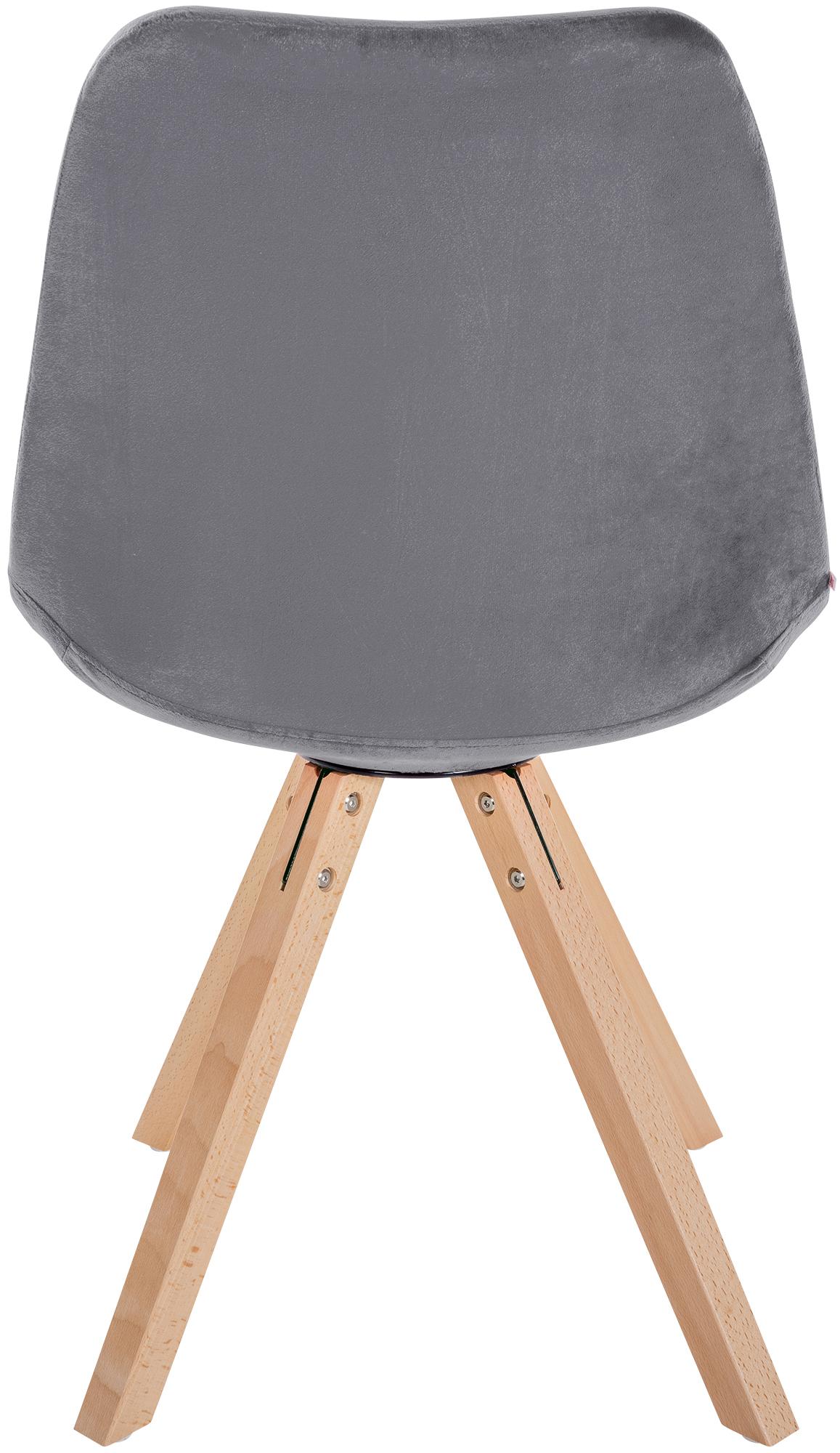 Pack de 4 sillas de salón Sofia en terciopelo